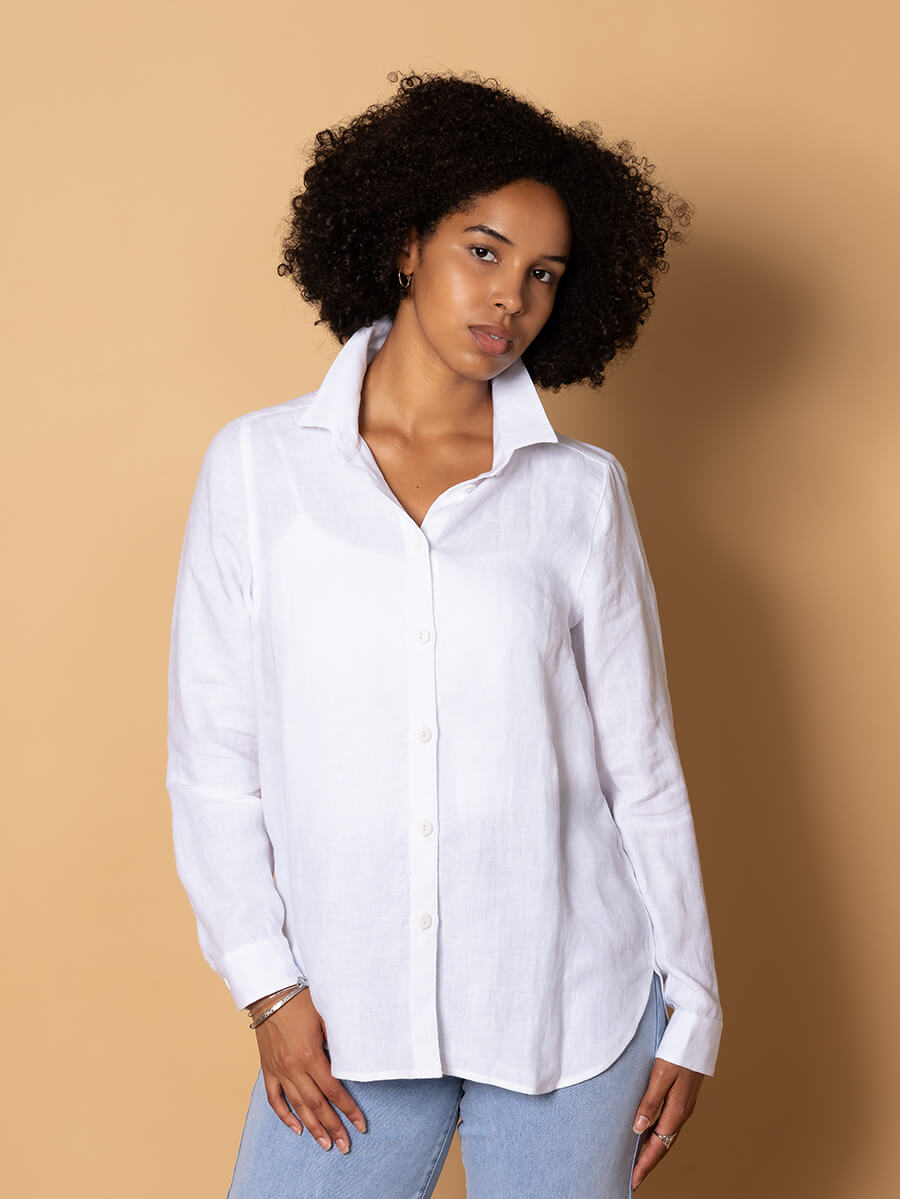 Everyday linen shirt white