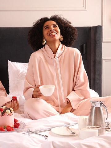 Soft Elegance lounge stand-up collar shirt