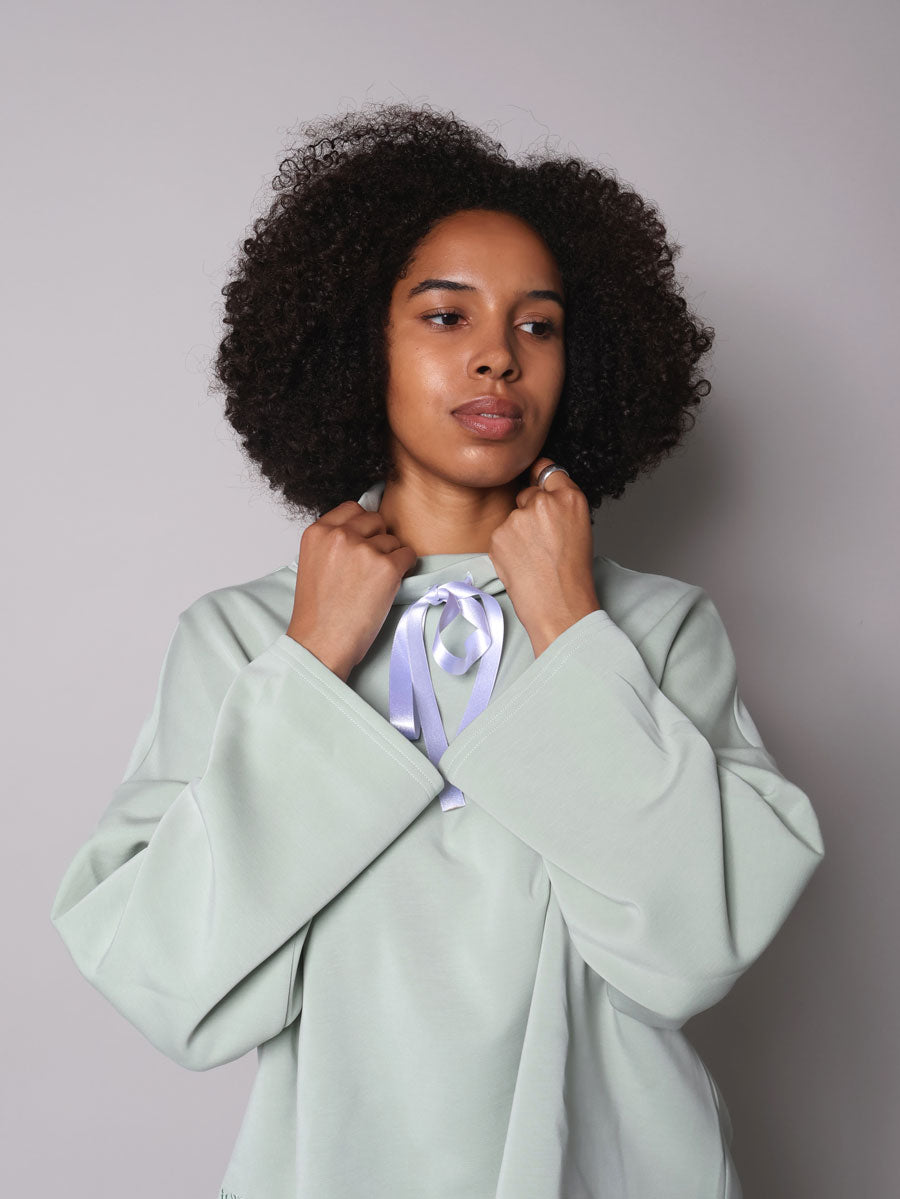 Soft Elegance lounge stand-up collar shirt