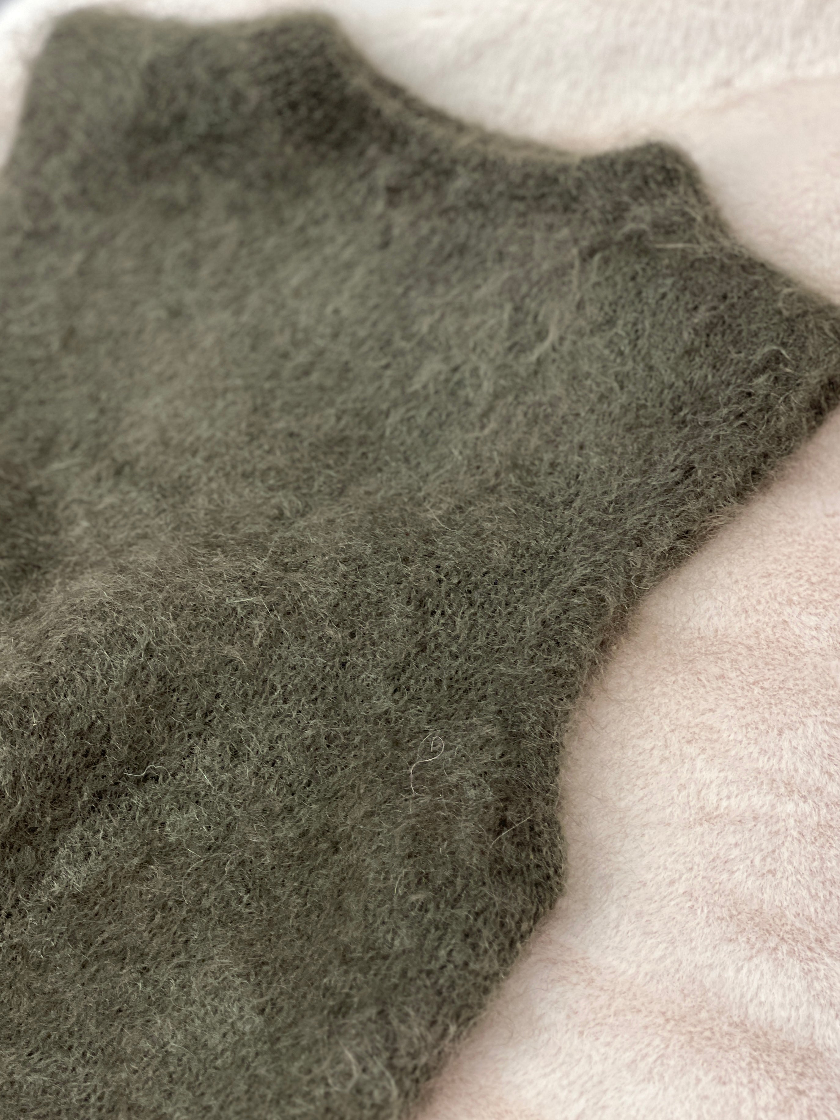 Cozy kid mohair knit top