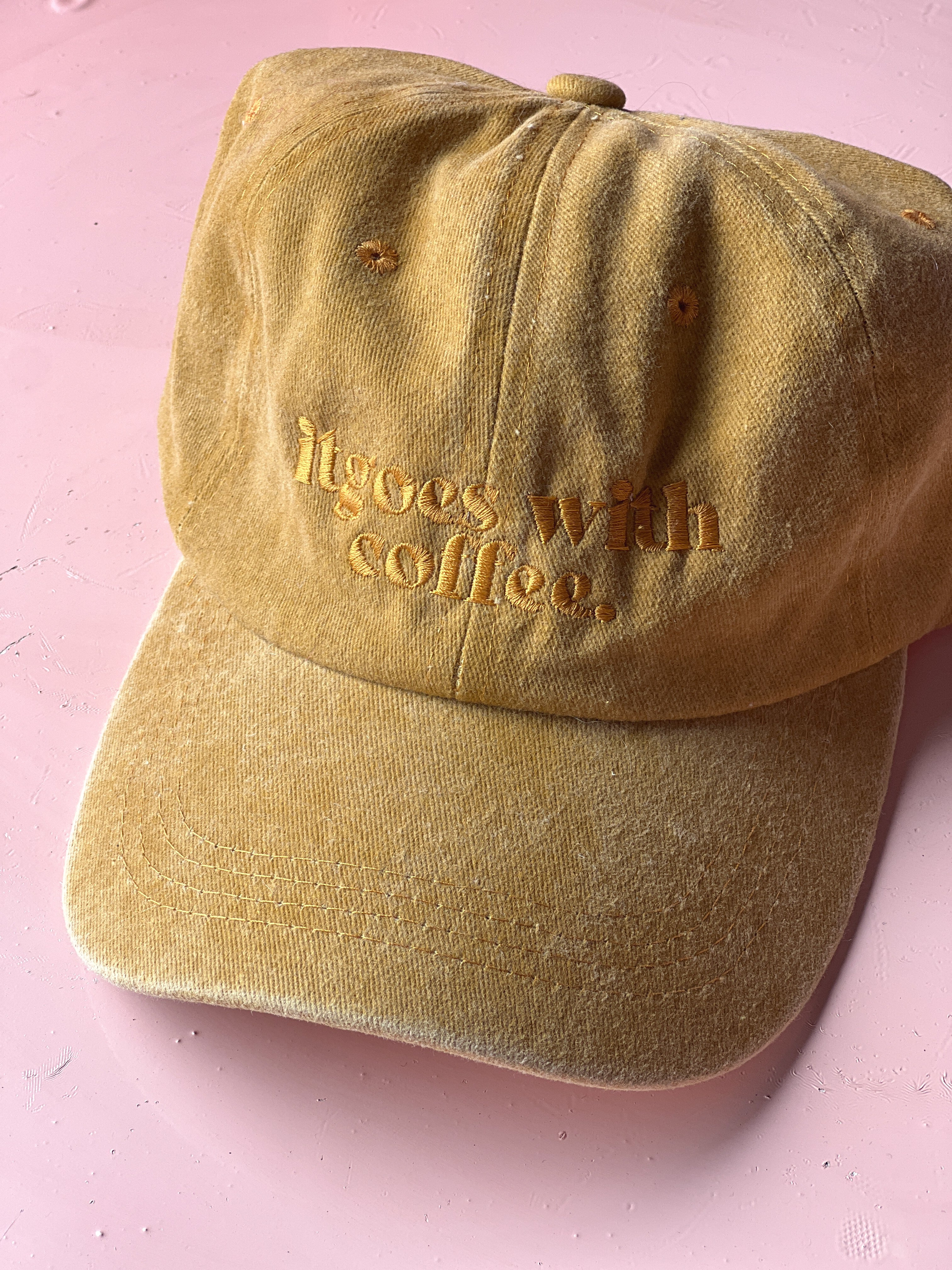 It goes with coffee cap