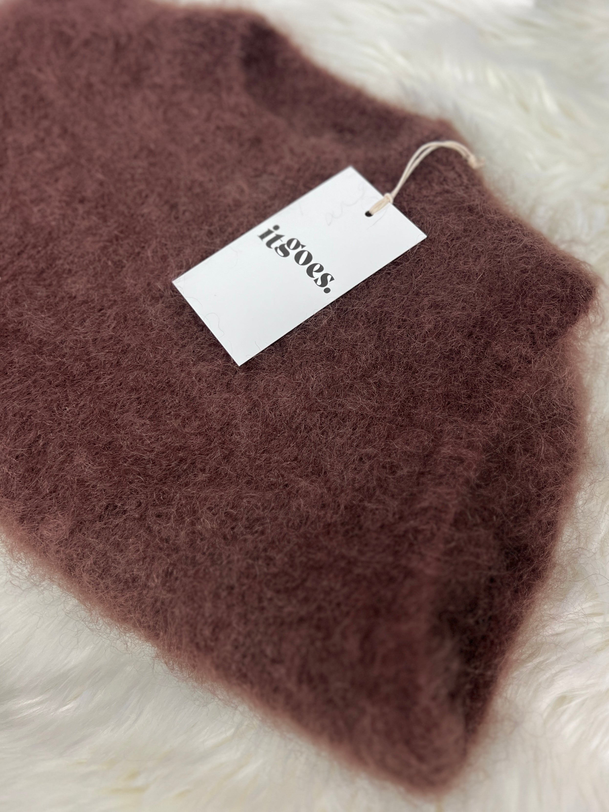 Cozy kid mohair knit top