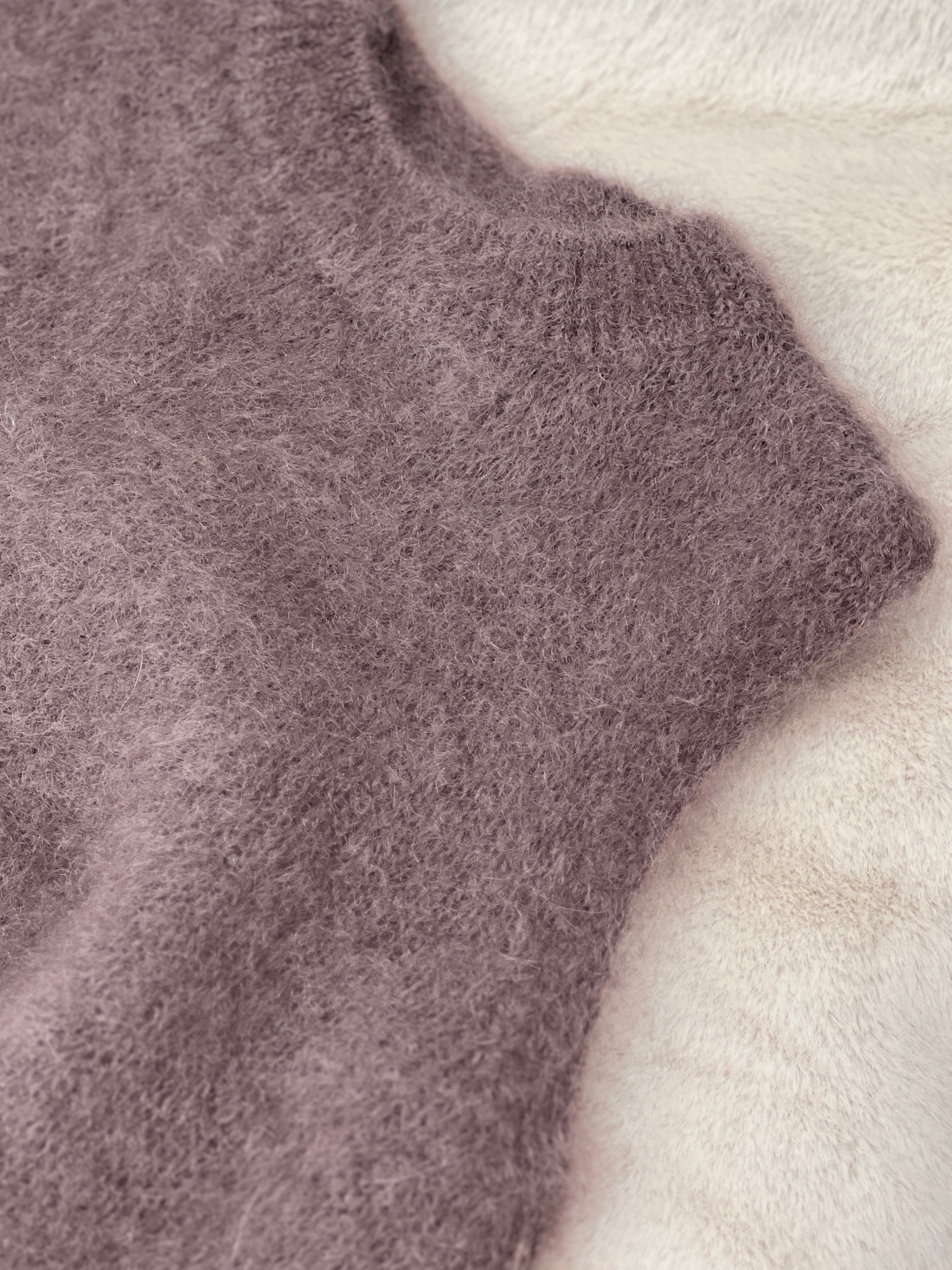 Cozy kid mohair knit top