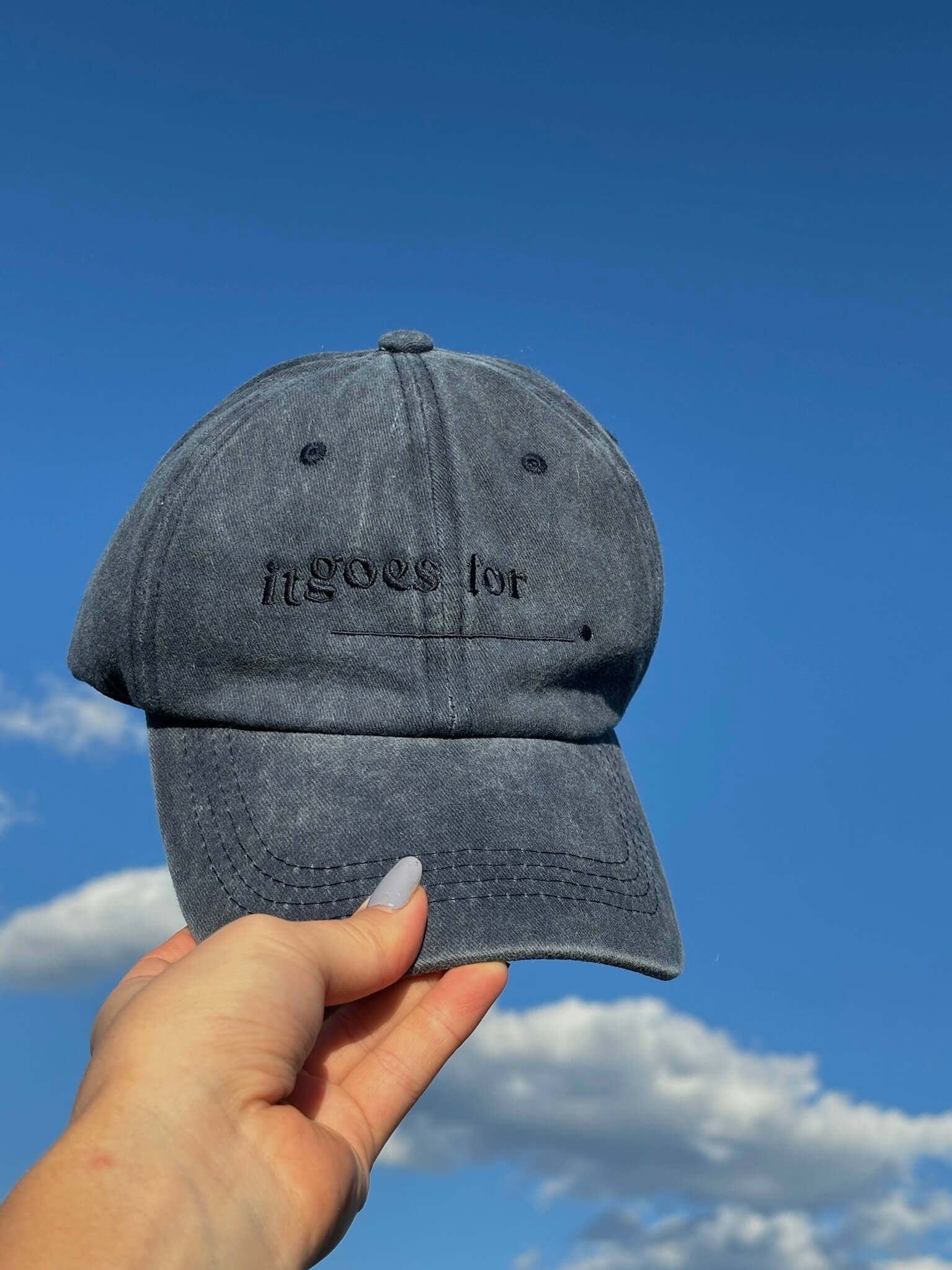 It goes for a cap