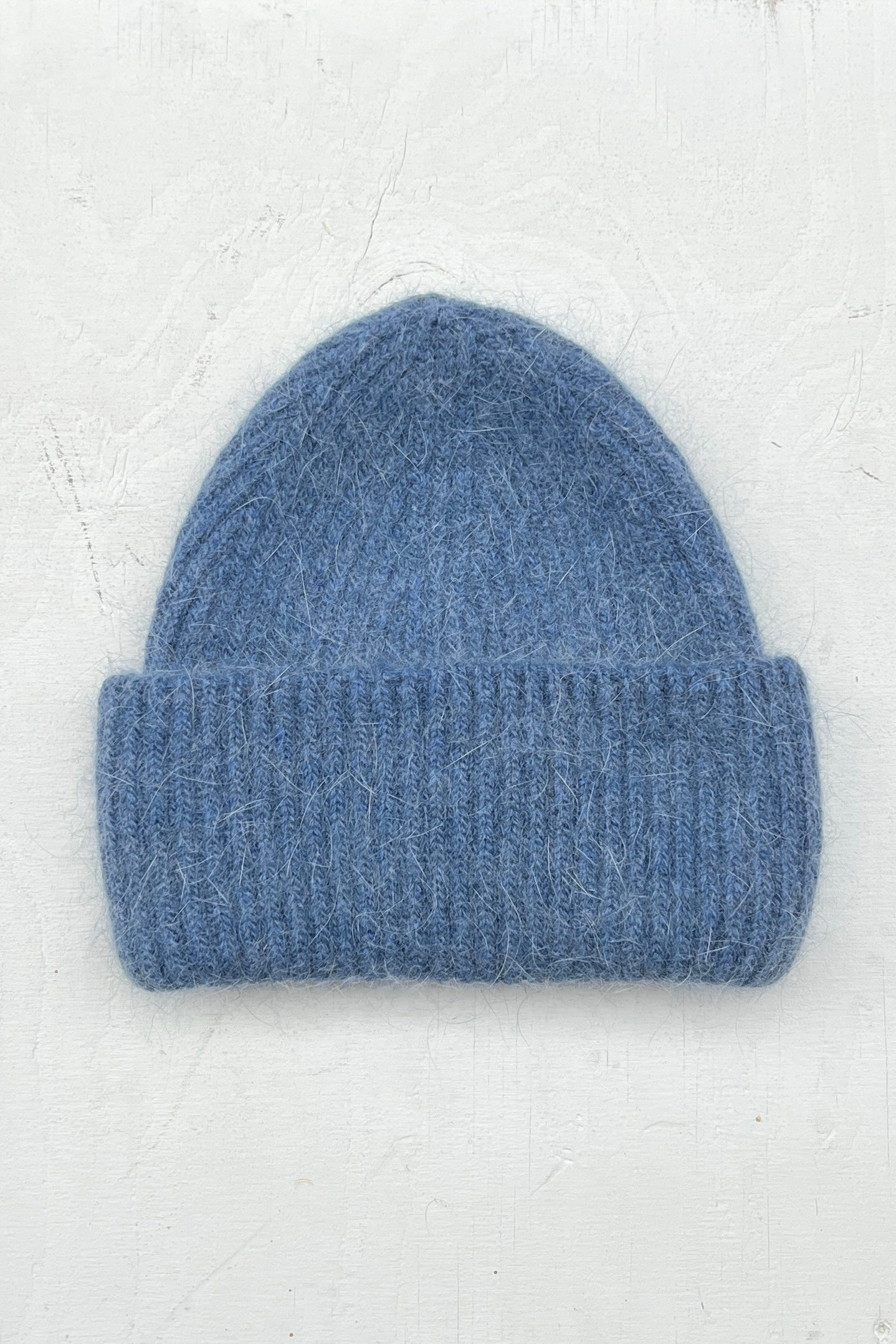 Heavy cloud kid mohair beanie