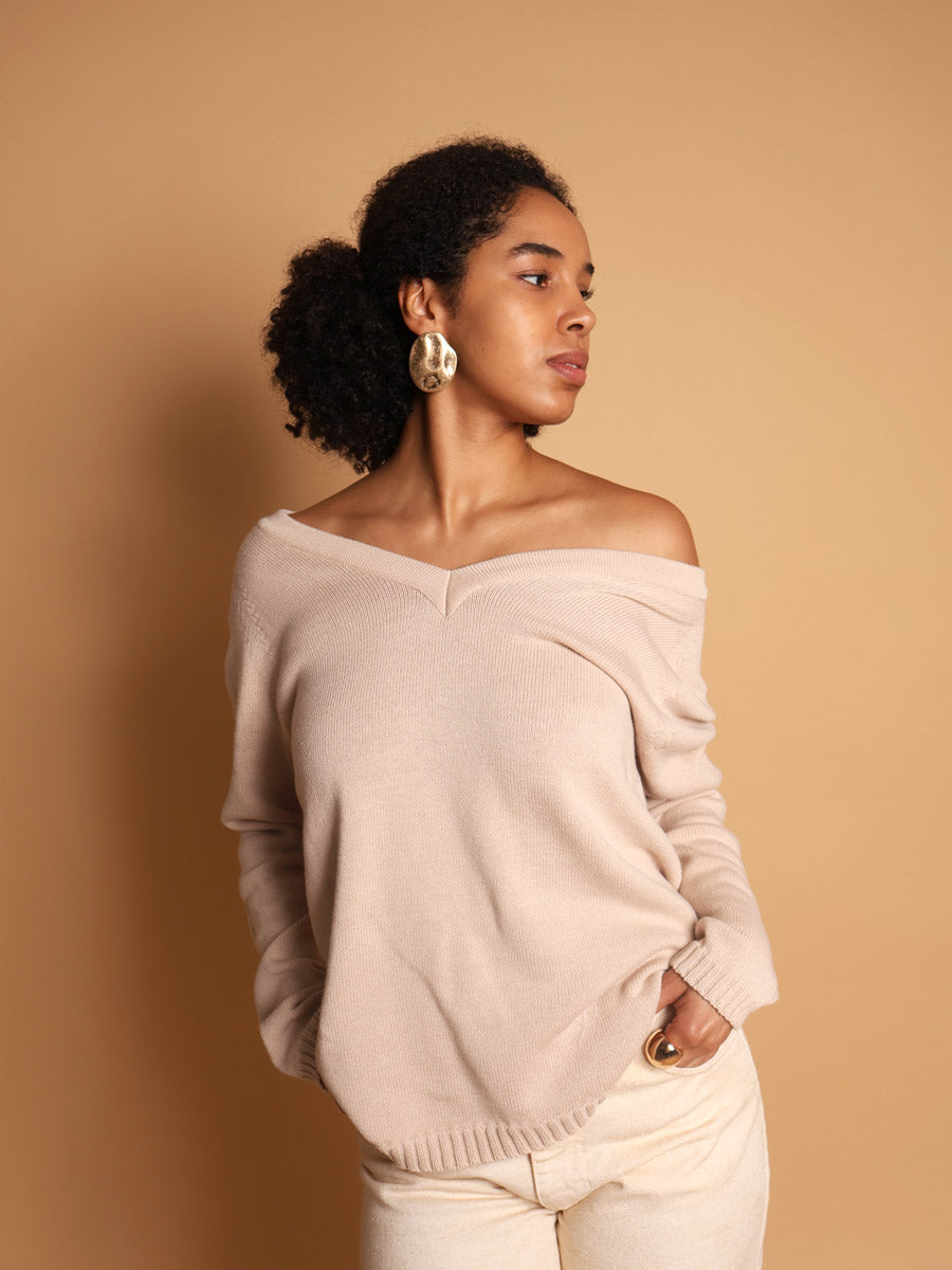 Mild Breeze cotton sweater