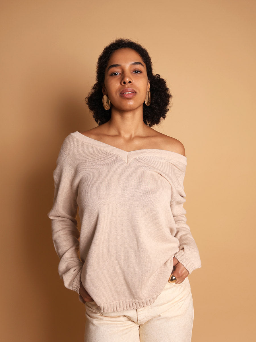 Mild Breeze cotton sweater