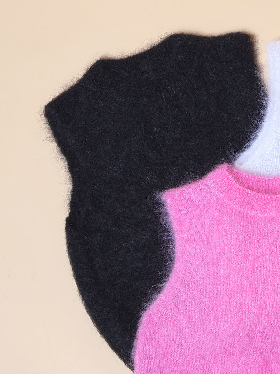 Cozy kid mohair knit top