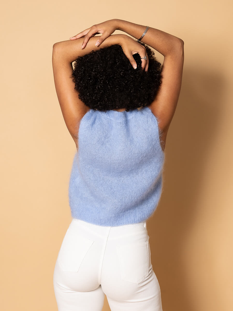Cozy kid mohair knit top