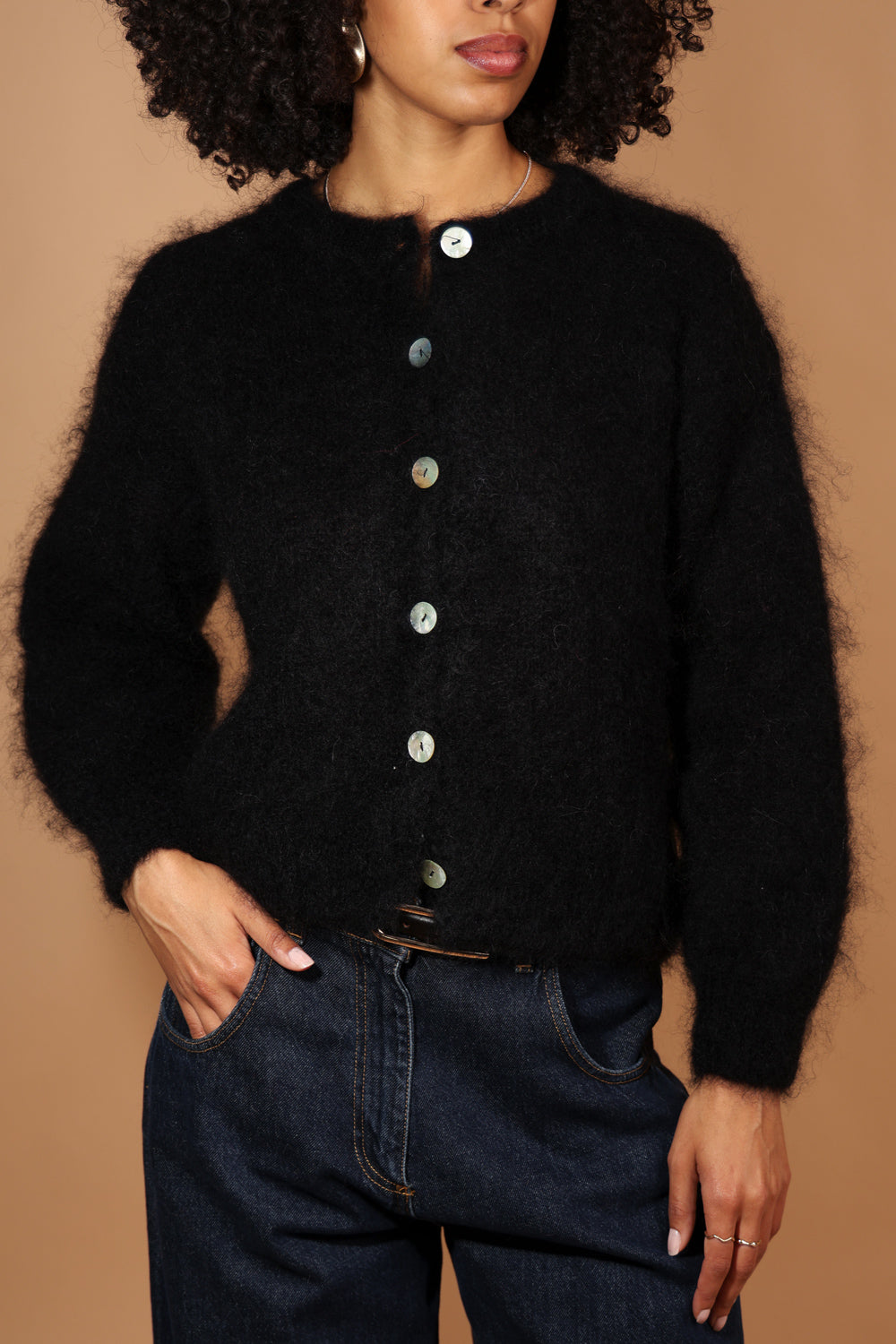 Flow kid mohair cardigan