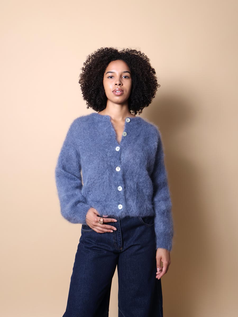 Flow kid mohair cardigan