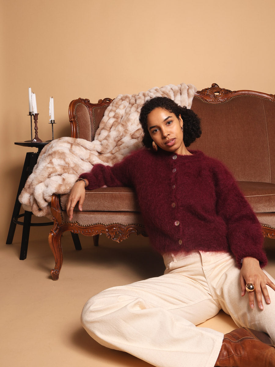 Flow kid mohair cardigan