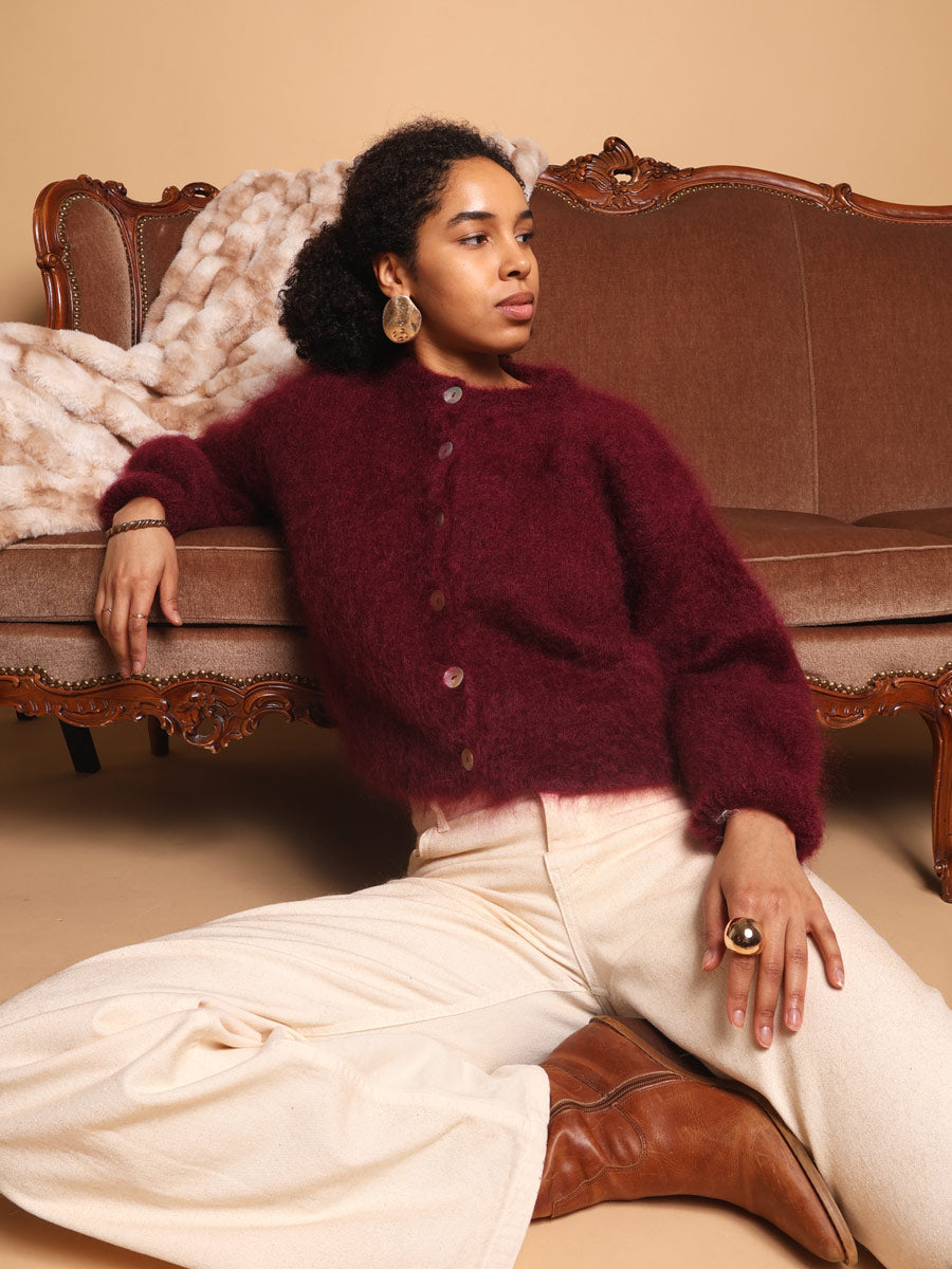 Flow kid mohair cardigan