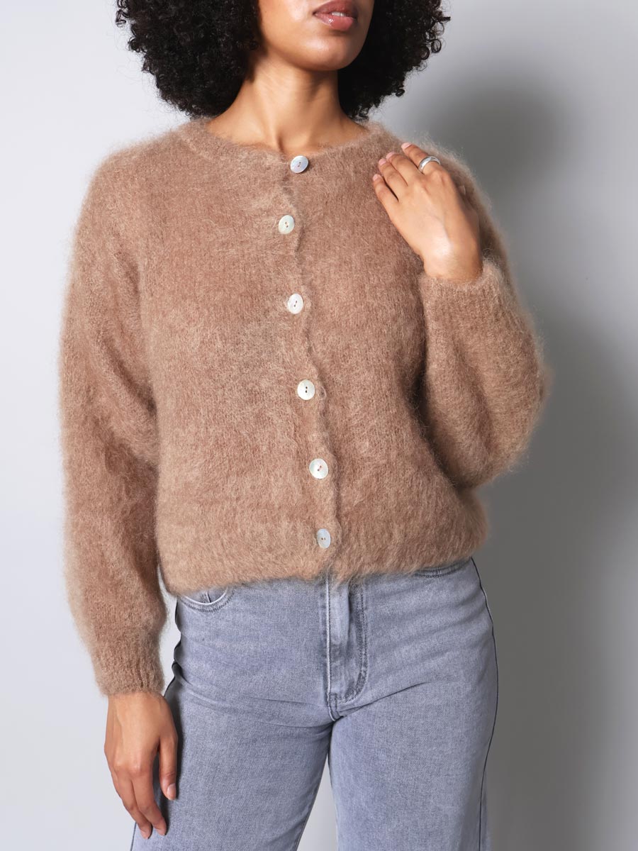 Flow kid mohair cardigan