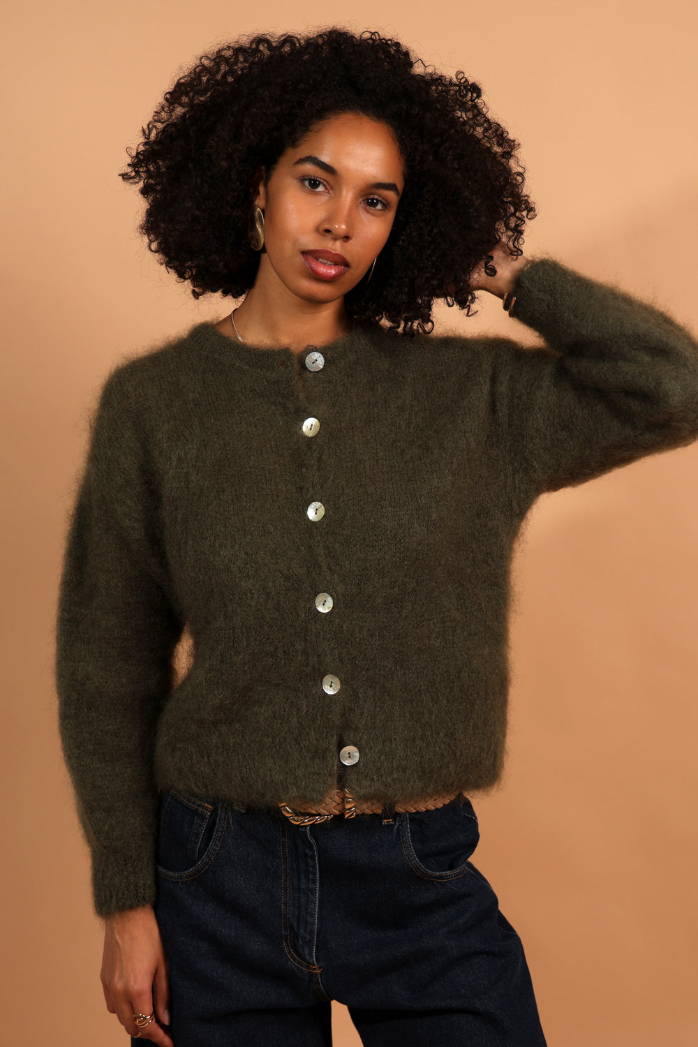 Flow kid mohair cardigan