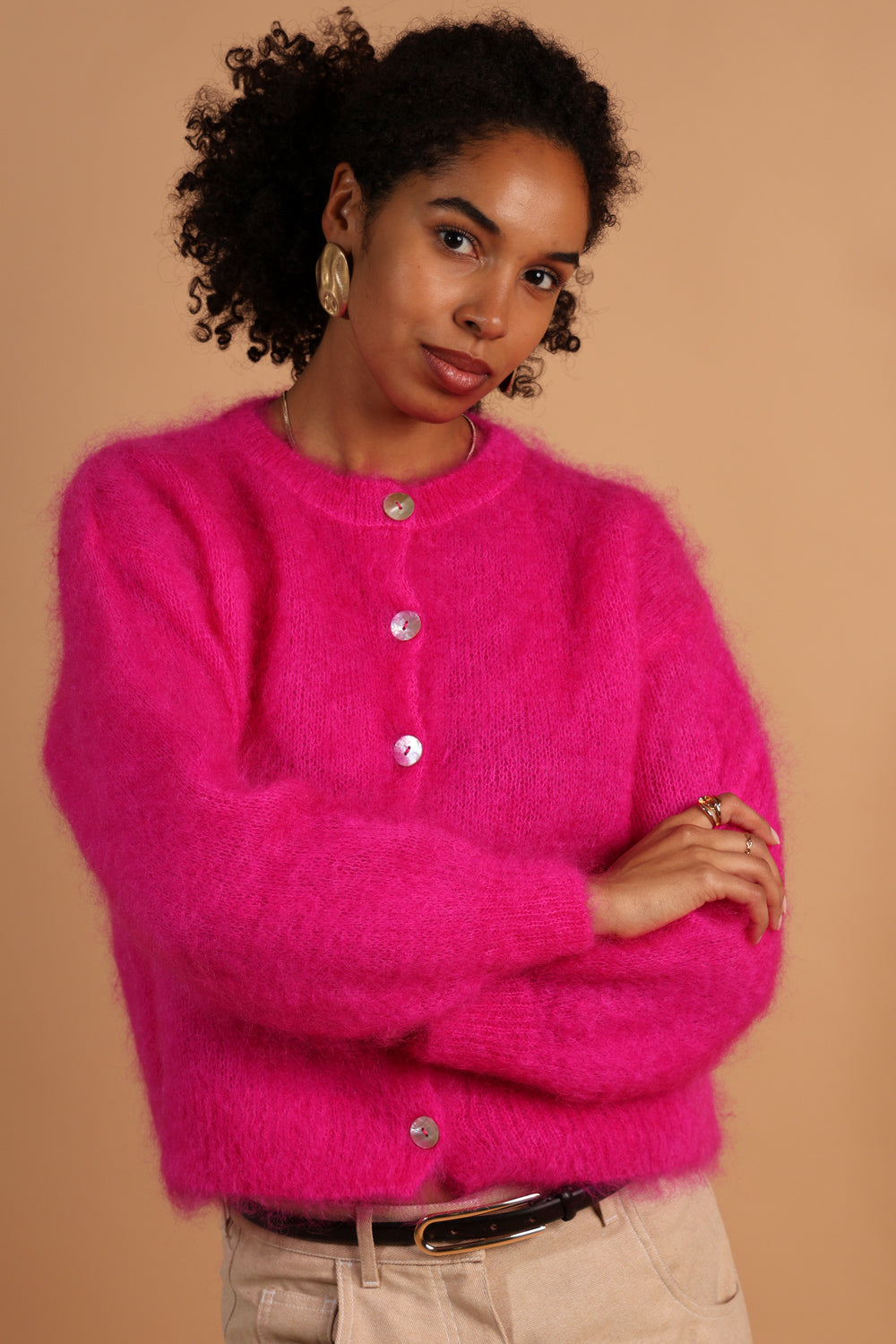 Flow kid mohair cardigan