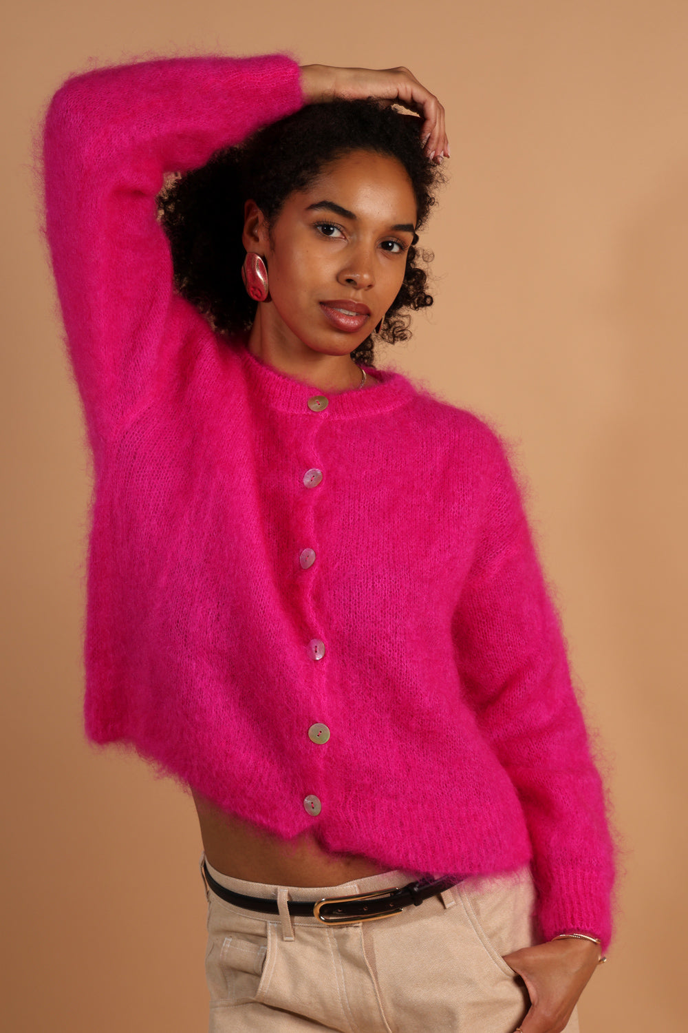 Flow kid mohair cardigan