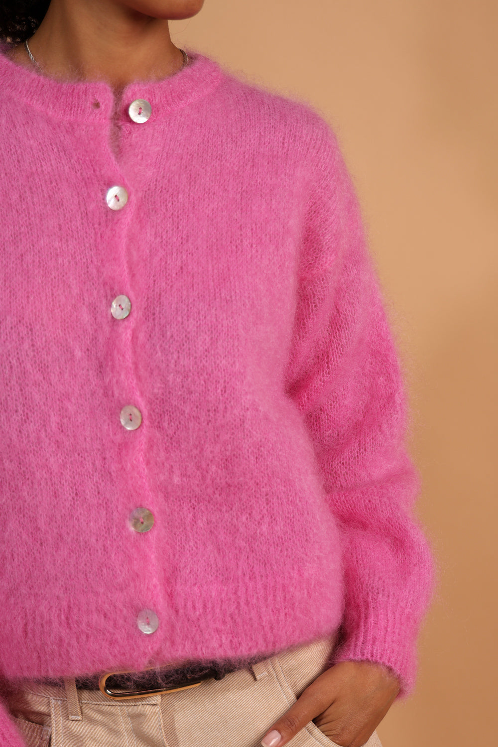 Flow kid mohair cardigan