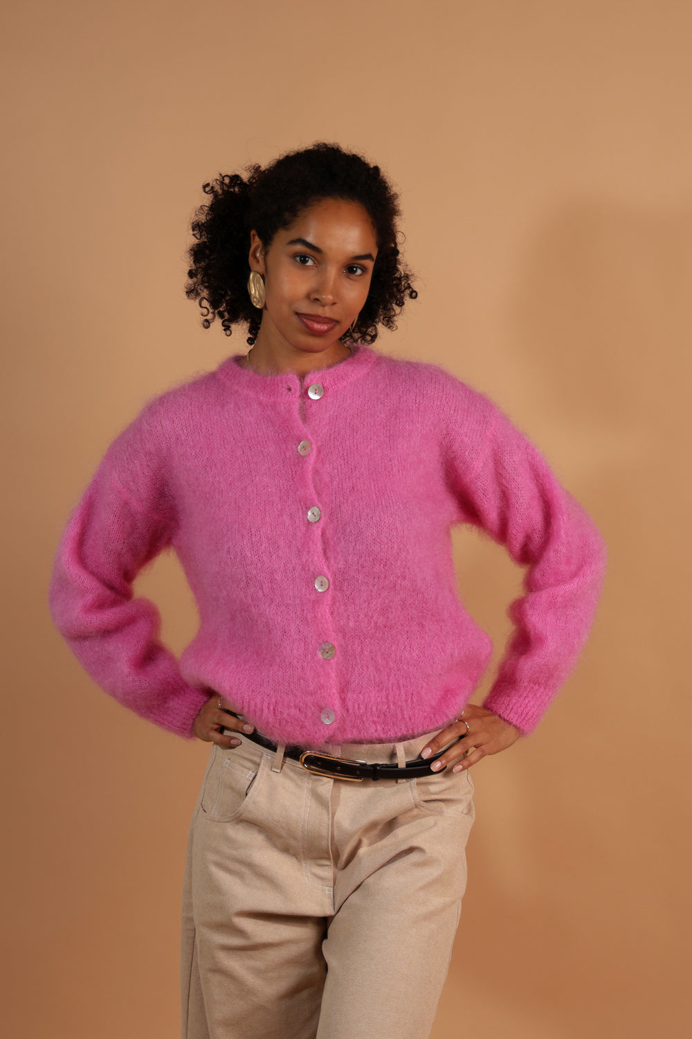 Flow kid mohair cardigan