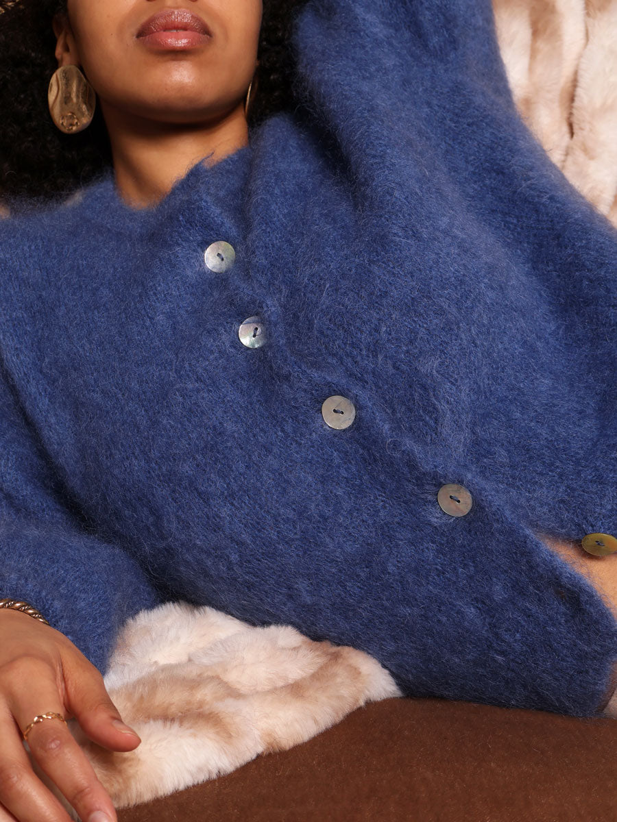 Flow kid mohair cardigan