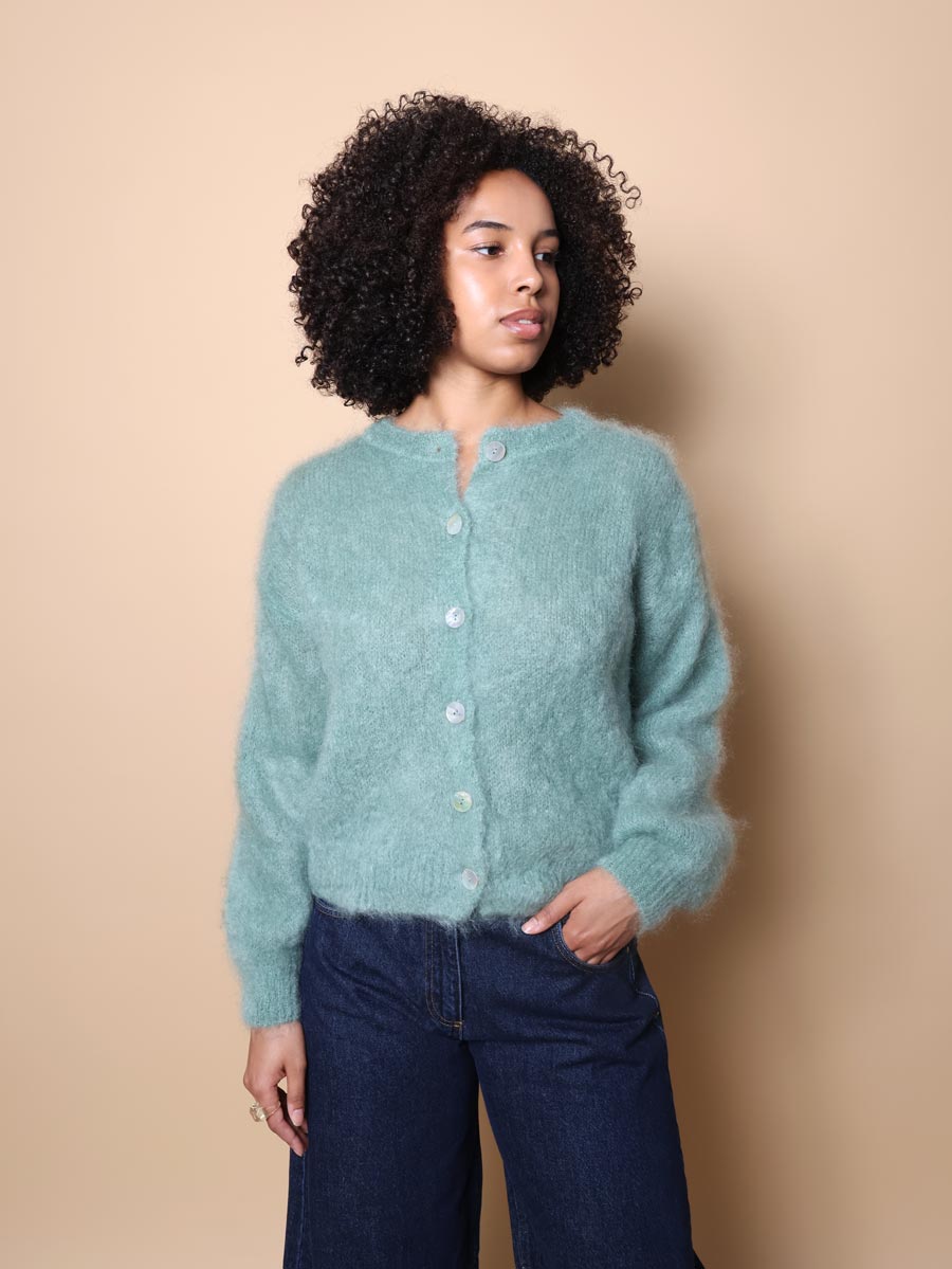 Flow kid mohair cardigan