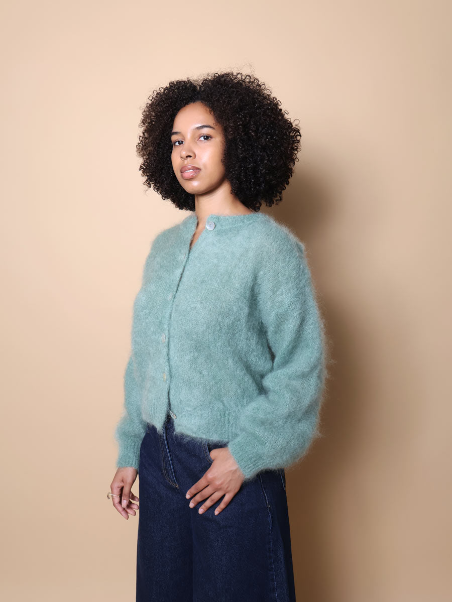 Flow kid mohair cardigan