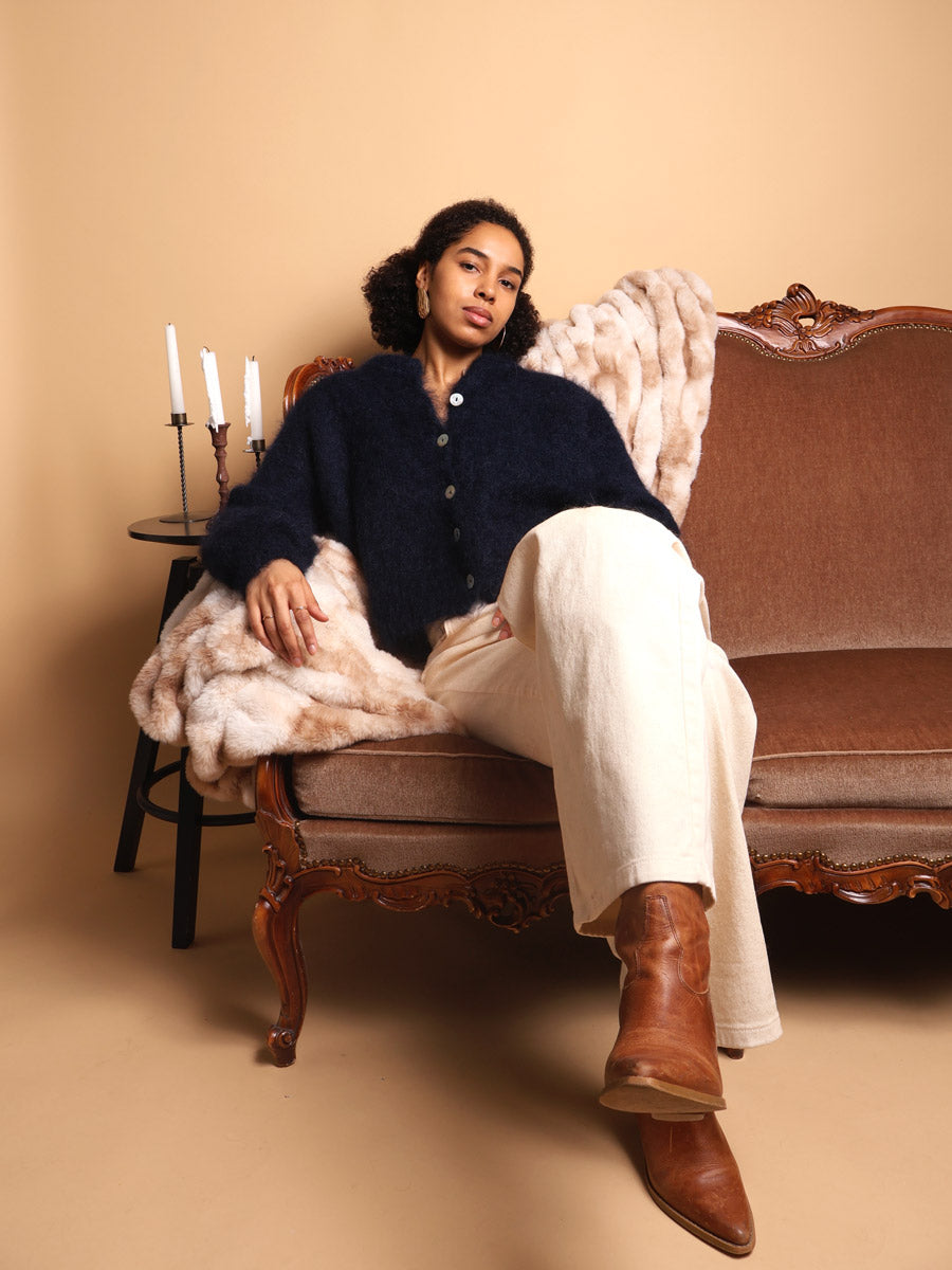 Flow kid mohair cardigan