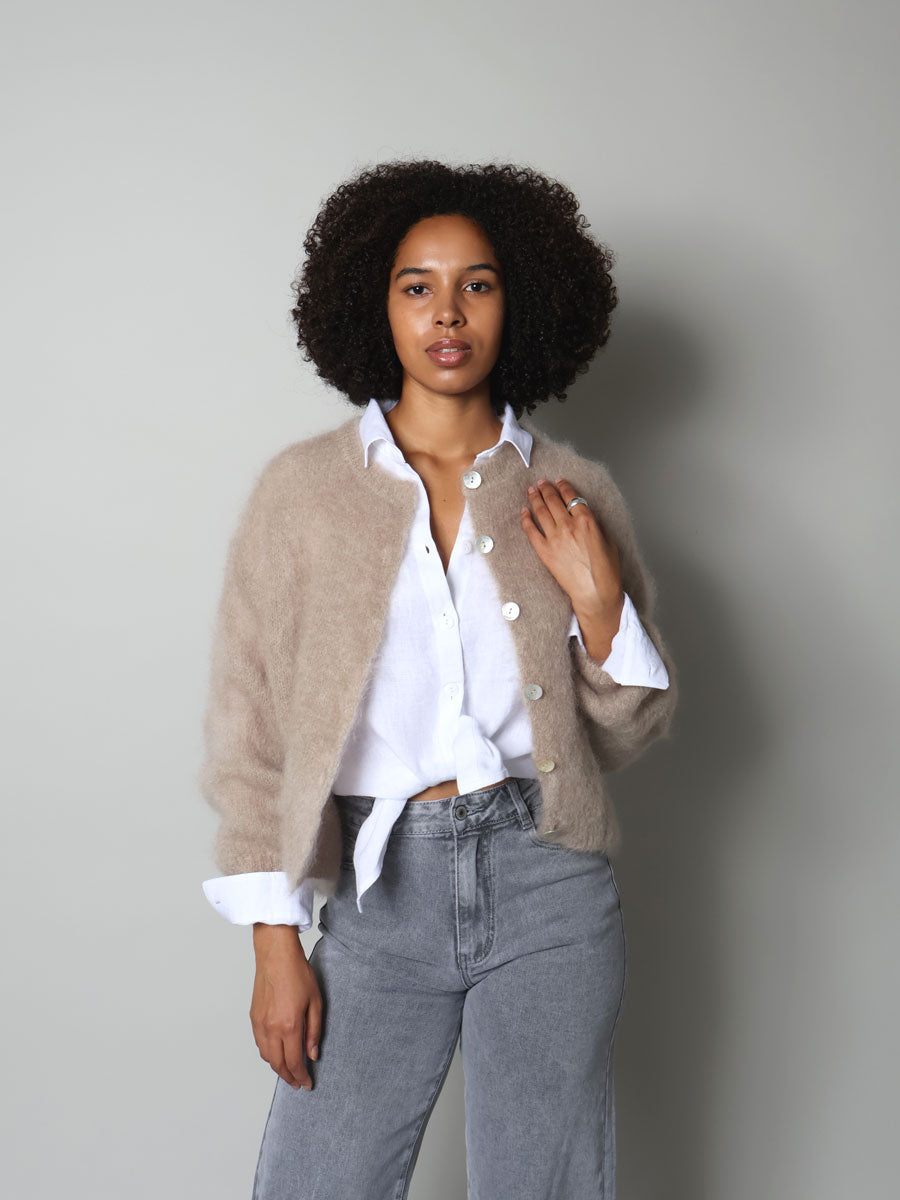 Flow kid mohair cardigan