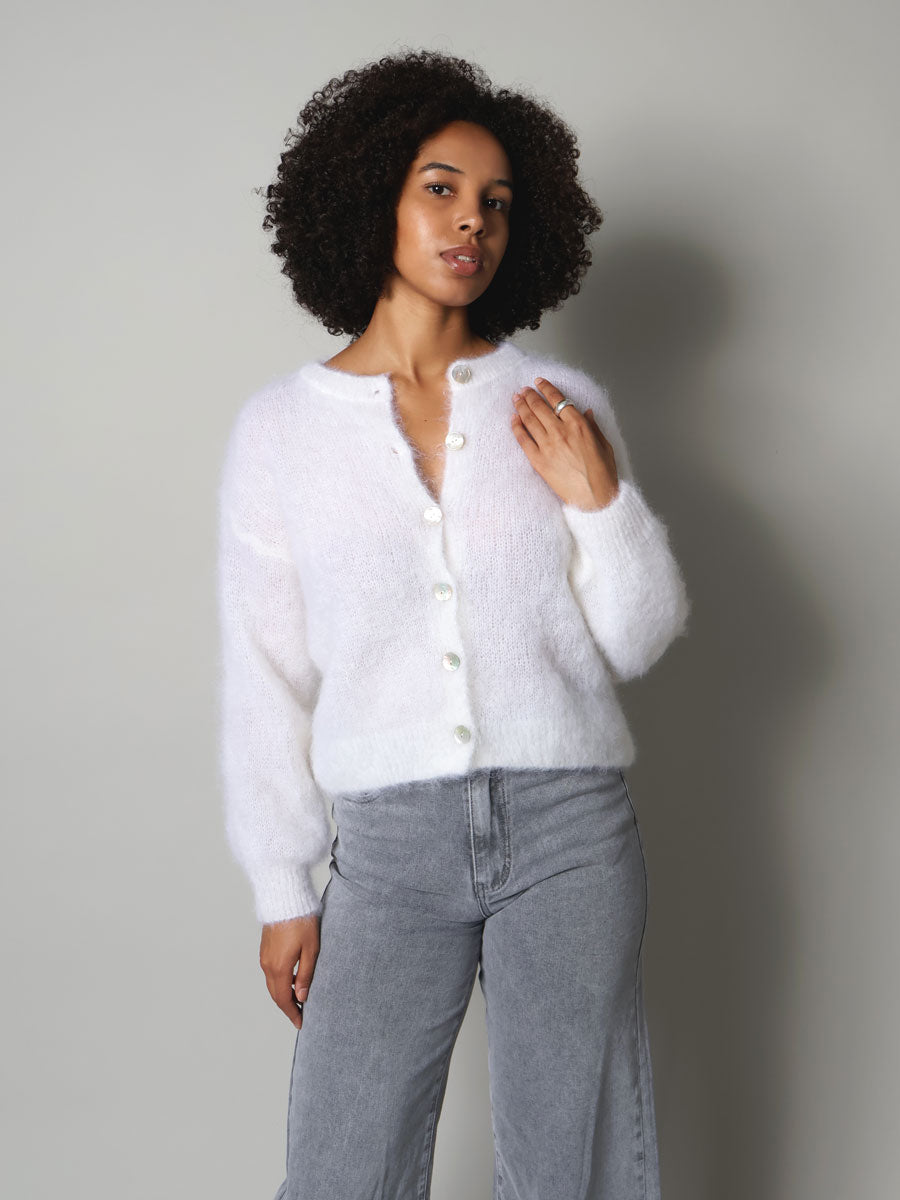 Flow kid mohair cardigan