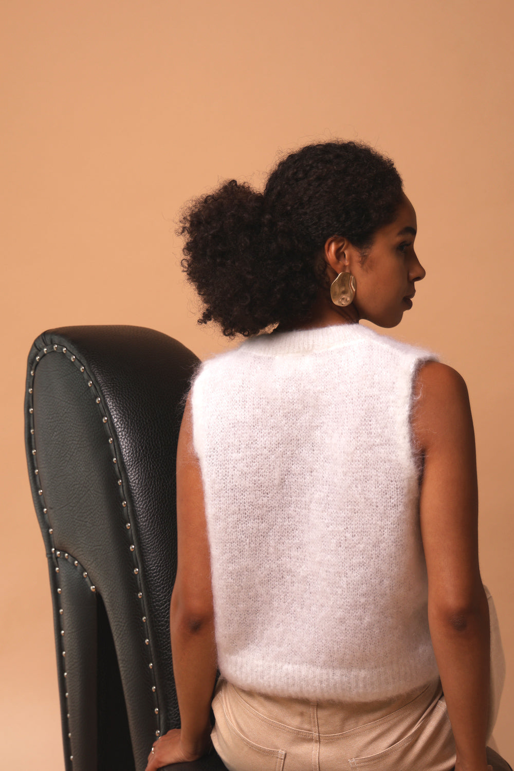 Cozy kid mohair knit top