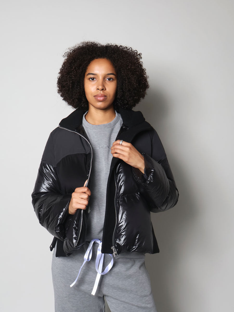 Marc o'polo cropped naisten untuvatakki lyhyt musta