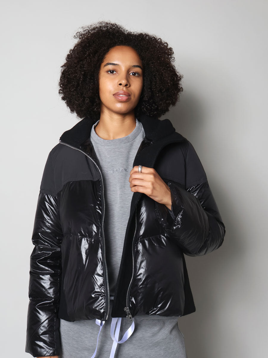 Marc o'polo cropped naisten untuvatakki lyhyt musta