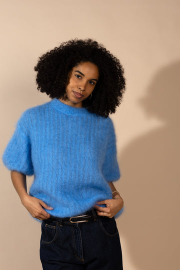 Peace kid mohair neule