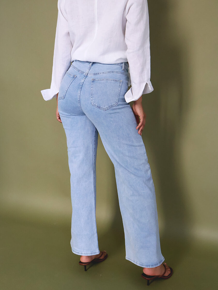 Wide leg jeans