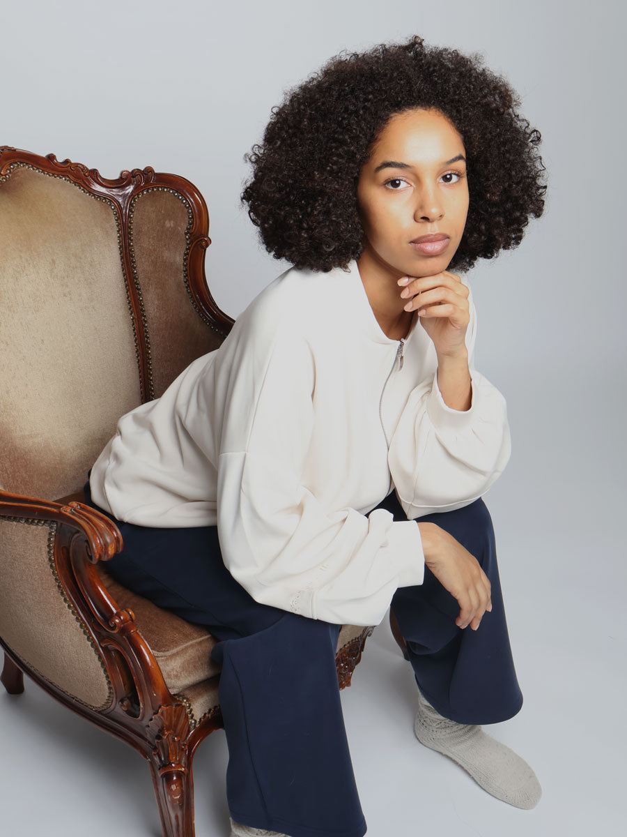 Soft Elegance lounge zip sweatshirt
