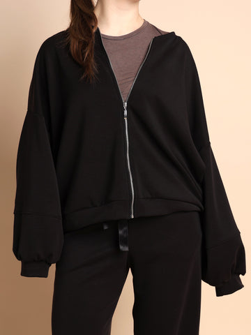 Soft elegance lounge zip collegetakki
